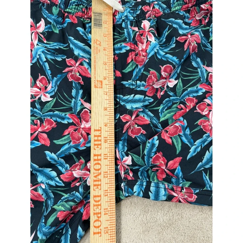 Fair‎ Harbor Swim trunks Shorts Men's XL Colorful Botanical Print AOP Lined EUC